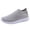 Grey, variant on Slip on Walking Shoes for Women Men Mesh Breathable Outdoor Hiking Sneakers Arch Support Gym Athletic Shoe Green Size 9