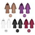 thumbnail image 1 of Hooded Cloak Unisex Role Long Cloak Gothic Costumes Outwear Solid Medieval Cloak Party Prop, 1 of 7