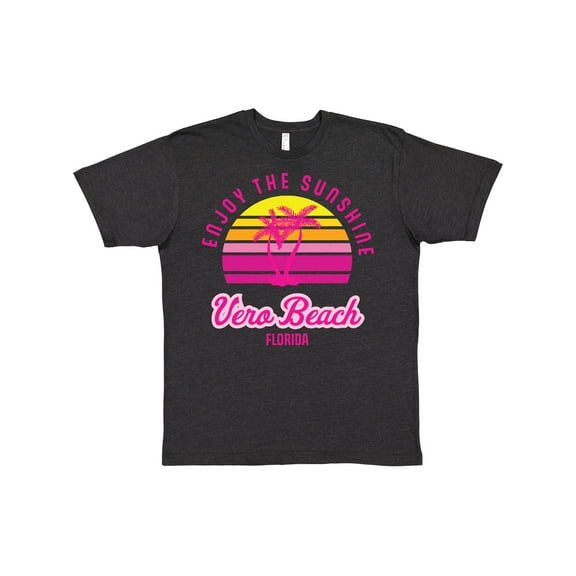 Inktastic Summer Enjoy the Sunshine Vero Beach Florida in Pink T-Shirt