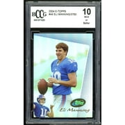2004 e-Topps #44 Eli Manning Rookie Card BGS BCCG 10 Mint+