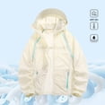 thumbnail image 2 of CaComMARK PI Women's UPF 50+ Solid Color Sun Protection Zip Up Jacket Lightweight Breathable Casual Outdoor Travel Hiking Coat White, 2 of 6