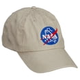 thumbnail image 3 of NASA Insignia Embroidered Washed Cap - Beige OSFM, 3 of 5