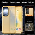 thumbnail image 2 of for Samsung Galaxy A35 5G Case Matte,[Frosted Translucent] Samsung A35 5G Case with [Tempered Glass Screen Protector][Silky Touch][12FT  Grade] Galaxy A35 5G Phone Case (Brass), 2 of 11