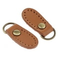 thumbnail image 5 of 2pcs PU Leather Handbag Strap Buckle Hook Bag Making Supplies - Brown, 5 of 7