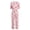 Pink, variant on Womens Short Sleeve Printed Adaptive Dementia Clothing Anti-Strip Jumpsuit for Alzheimer Special Needs Dot Sky Blue S