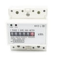 thumbnail image 1 of Plastic Case 35mm DIN Rail Electric Energy Double LED Meter Single Phase 10-40A Portable 50/60Hz Digit Display Wattmeter Factory Gauge, 1 of 6