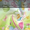 thumbnail image 6 of Easter Cloth Napkins, Spring Bunny Colorful Rabbit Eggs Butterfly Blue Green Washable and Reusable Dinner Napkins Set of 6, Table Napkin for Kitchen Party Birthday Wedding Hotel Housewarming 20"x20", 6 of 9
