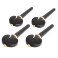 thumbnail image 4 of Clavijas de afinación para violonchelo, ajuste fino y suave, piezas de accesorios de cuerdas orquestales de madera de ébano, 4 Uds., 4 of 5