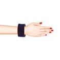 thumbnail image 4 of Efulgenz Oxidized Indian Jewelry Velvet Bangles Set Bracelets Jewelry for Women Girls (Set of 26), 4 of 5