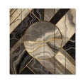thumbnail image 3 of Designart "Marble Granite Agate with Gold Accents V" Modern Geometric Print on Natural Pine Wood, 3 of 5