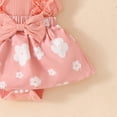 thumbnail image 5 of CAICJ98 Baby Girl Clothes Newborn Romper Dress Infant Lace Ruffle Sleeveless Summer Outfits with Headband (Pink,3-6 Months), 5 of 5