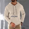 thumbnail image 2 of ZHOUCHANKIDS 2024 Mens Athletic Zipper Hoodie with Adjustable Drawstring for Sports and Casual Wear Comfort Khaki XS, 2 of 8