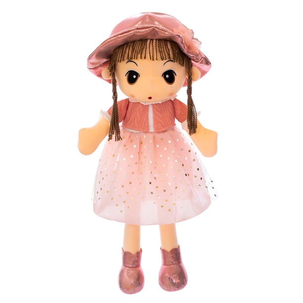 Linda muñeca de peluche de juguete, muñeca de peluche encantadora, adorno de muñeca de tela, juguetes de peluche para el hogar, el mejor regalo para recién nacido/Navidad/cumpleaños/día de San Valent