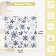 thumbnail image 2 of SKYSONIC Purple Blue Snowflakes Baby Muslin Washcloths Face Towel, 3 PCS Merry Christmas Burp Cloths Cotton Wipes Infant Wash Cloth for Newborn Boys Girls 12"x12", 2 of 7