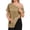 Khaki_001, variant on Domuza Post Shoulder Surgery Recovery Shirts for Women After Rotator Cuff Post Shoulder Surgery Short Sleeve Tee Shirts Chemo Dialysis Port Tops Light Gray 2XL
