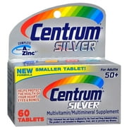 Centrum Silver Tablets, 60 Tablets (Pack of 2)