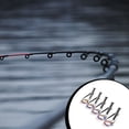 thumbnail image 4 of Soidarity Paquete de 5 puntas de ojo de guía de caña de pescar universal anillos de guía de línea de acero inoxidable accesorios de aparejos de pesca Pescar Colores plateados Talla 9 Soidarity OD027379-09, 4 of 5