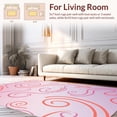 thumbnail image 2 of ODIKA 5'x7' Machine Washable Non-Slip Area Rug, Gradient Ombre Shag with Interlaced Wave Motif High Traffic Rug, Pink, 395913, 2 of 7