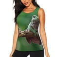 thumbnail image 2 of Haiem Australian White Tree Frog Sitting on Branch Workout Tank Tops for Women, Athletic Sports Slim-Fit Tank Tops, Compression Sleeveless Dry Fit Shirts,Athletic Shirt-Small, 2 of 9