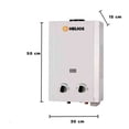 thumbnail image 2 of Calentador de Paso 6LT LP Helios Eficiencia Energética 89% Tipo de Gas LP, 2 of 2