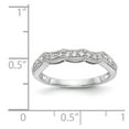 thumbnail image 7 of 14K White Gold Ring Band Wedding Diamond, Lab Grown Round, Size 7, 7 of 7