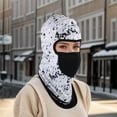 thumbnail image 5 of Unique Bargains 1 Pc Geometric Balaclava Face Mask Gray White, 5 of 5