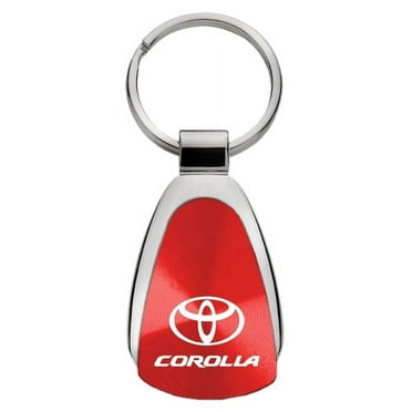 Toyota Corolla Keychain & Keyring - Red Teardrop