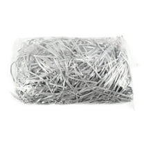 Unique Bargains 1.76 oz Raffia grass filler Shredded paper filler for Christmas Easter Silver Tone