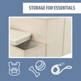 thumbnail image 5 of TRIXIE 3-Step Foldable Velour Pet Stairs with Storage, Beige, 5 of 6