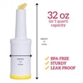 thumbnail image 2 of Paquete de 4 Dispensadoras de Jugo de Colores, de 34 Oz, para Bar, Hogar, Cocina, Fiesta., 2 of 5