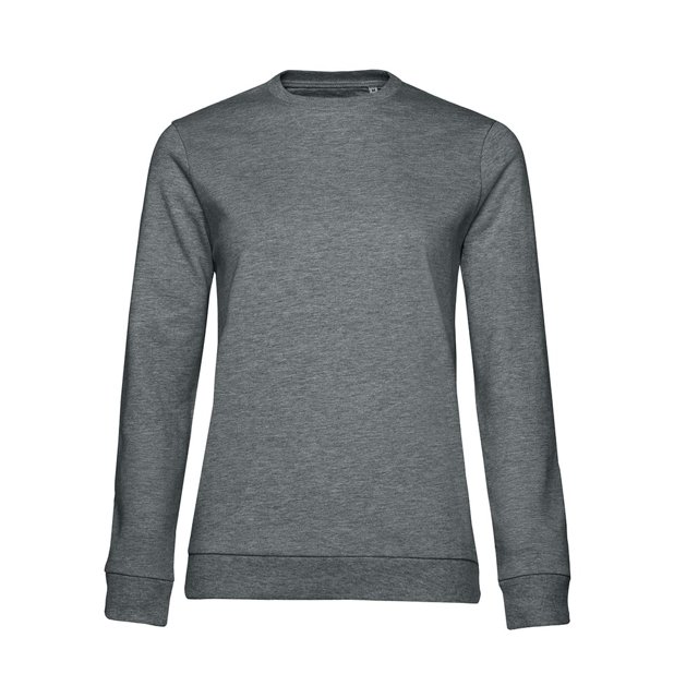B&C - Jersey para Mujer (Gris Medio Jaspeado)