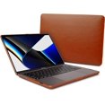 thumbnail image 1 of Euclid MacBook Pro Case - 16-Inch Hard Laptop Cover for MacBook Pro 2021, Luxurious Vegan Leather, Top and Bottom, 1 of 5
