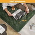 thumbnail image 5 of Wiilayok Modular Cloud Sectional Couch,107" L Shaped Sectional Sofa with Left/Right Chaise,Upholstered Deep Seat Sofa for Living Room Bedroom,Olive Green(Corduroy), 5 of 9