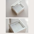 thumbnail image 3 of KUIZAP Jewelry High-end Wooden Packaging Box Rings Necklaces Earrings Badges Gift Boxes Jewelry Storage Boxes(White)6*6*4, 3 of 7