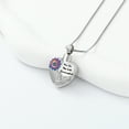 thumbnail image 4 of Hummingbird Cremation Jewelry Heart with Sunflower Urn Necklace for Ashes for Women Men Memorial Keepsake Pendant of Loved One, 4 of 7
