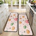 thumbnail image 4 of Kitchen Rugs Sets Of 2,Red Mushroom Cartoon Light Pattern Anti Fatigue Kitchen Mat Rugs Non Slip Washable,Decorative Kitchen Floor Mats for Kitchen,Sink,Laundry,17"x47"+17"x47", 4 of 5