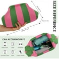 thumbnail image 3 of Summer Beach Clutch Purses for Women Woven Crochet Handbags Dumpling Clutch Ruched Cloud Purse Casual Colorblock Bag, 3 of 6