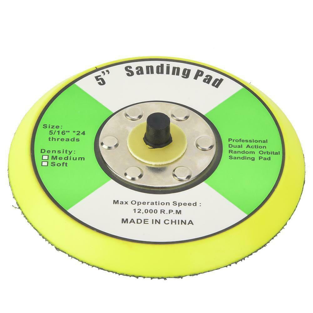 1'' 6'' Polishing Sanding Disc Backing Pads Hook And Loop For Pneumatic Sander 