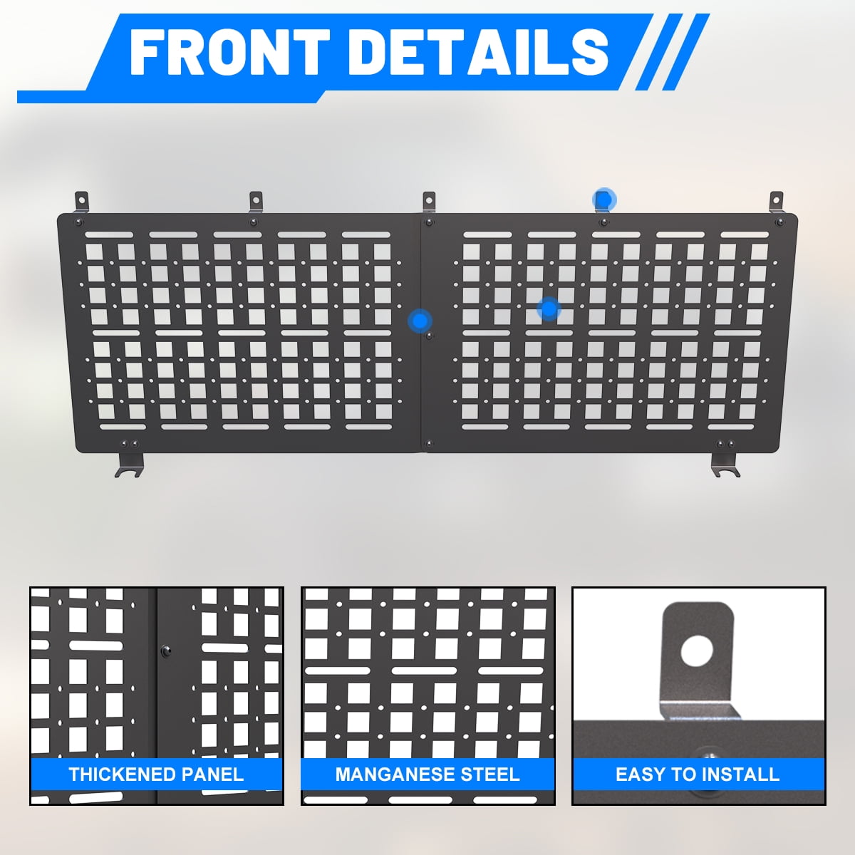 Truck Bed Molle Panels Fit for Toyota Tacoma 2024 2025,Heavy Duty Steel Molle Panels