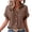 Coffee, variant on Short Sleeve Button Up Women, Womens Short Sleeve Summer Shirts Batwing Sleeve Pocket Patched Shirt Collared Tops Dressy Casual V Neck Blouses Button Up Shirts Women Coffee L