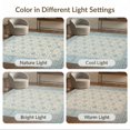 thumbnail image 7 of ODIKA 8'x10' Ultra-Soft Area Rug, Farmhouse Trellis Geometric Interlocking Motifs Border Neutral None Washable, Bare feet friendly, Silk-Touch for Bedroom, Under Sectional, 7 of 7