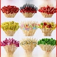 thumbnail image 1 of Palitos de fruta desechables, palitos de bambú, palitos de flores, tenedores de fruta, palillos de arte creativo, palitos de cóctel, palitos de sándwich, palitos de fruta, 1 of 4