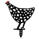 thumbnail image 1 of Adornos de pollo hueco acrílico para patio trasero, estacas para césped, decoración artística para patio (D) Likrtyny Para estrenar, 1 of 9