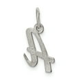 thumbnail image 4 of 925 Sterling Silver Dainty Letter A Initial Name Monogram Necklace Charm Pendant, 4 of 8