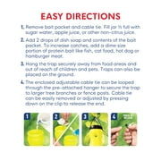 Enoz Trap-N-Kill Outdoor Yellow Jacket, Hornet, and Wasp Trap with Bait, 3 Pack
