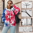 thumbnail image 6 of Uorisanigo Watercolor Womens Zip Up Hoodies Size L Warm Slight Stretch Hooded Zip up Sweatshirt Oversized Comfortable Fall Trendy Outfits, 6 of 7