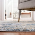 thumbnail image 4 of SAFAVIEH Valencia Leyla Medallion Polyester Area Rug, Blue/Gold, 4' x 6'2", 4 of 8