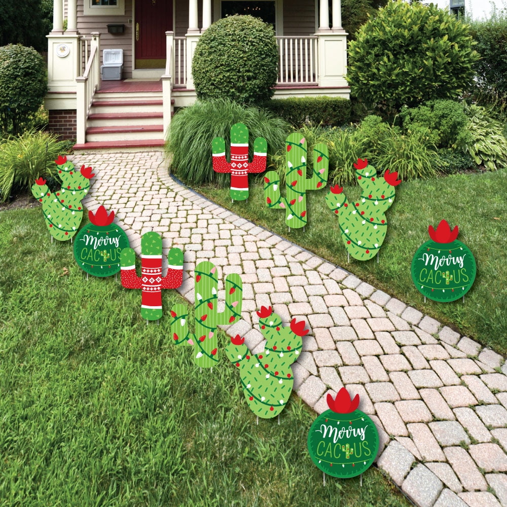 Merry Cactus - Lawn Decorations - Outdoor Christmas Cactus ...