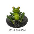 thumbnail image 2 of CARRFA Floating Resin Frog Figurine Pond Decor, Water Floating Frog Ornament, Animal Gardening Gifts for Home Yard Garden Pond Decoration, 2 of 10
