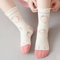 thumbnail image 7 of Toddler Socks Kids Mesh Sock Breathable Comfort Lace Cartoon Strawberry Bow Pattern Daily Walking Baby Socks, 7 of 7